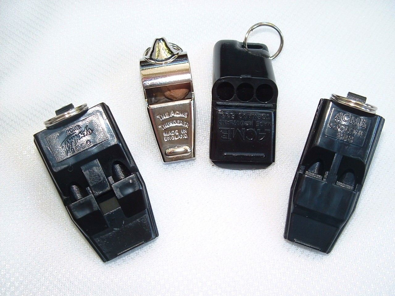 Football Whistles - 4 different whistles - 12 box -48 whistles